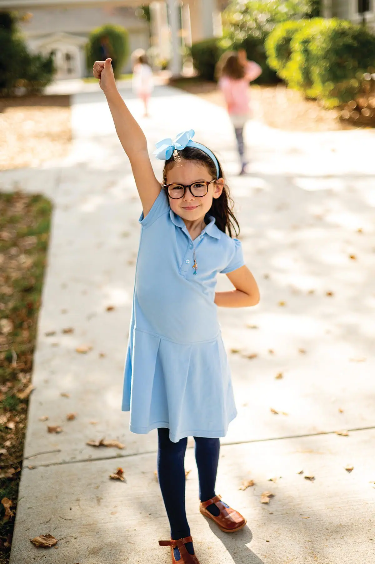 Kent School student giving a thumbs up to the camera