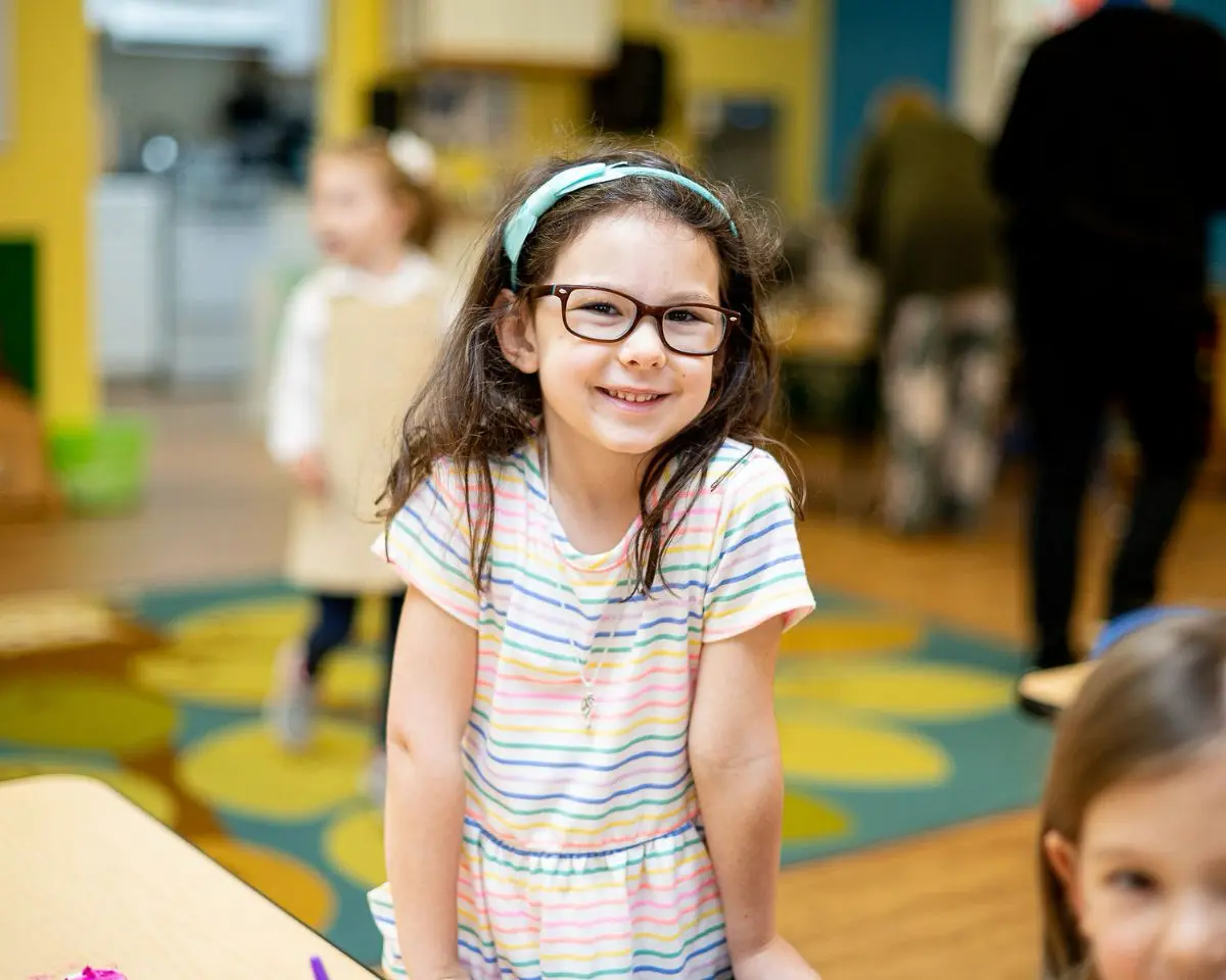Smiling Little School student